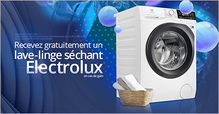 Grand jeu concours Lave linge séchant electrolux