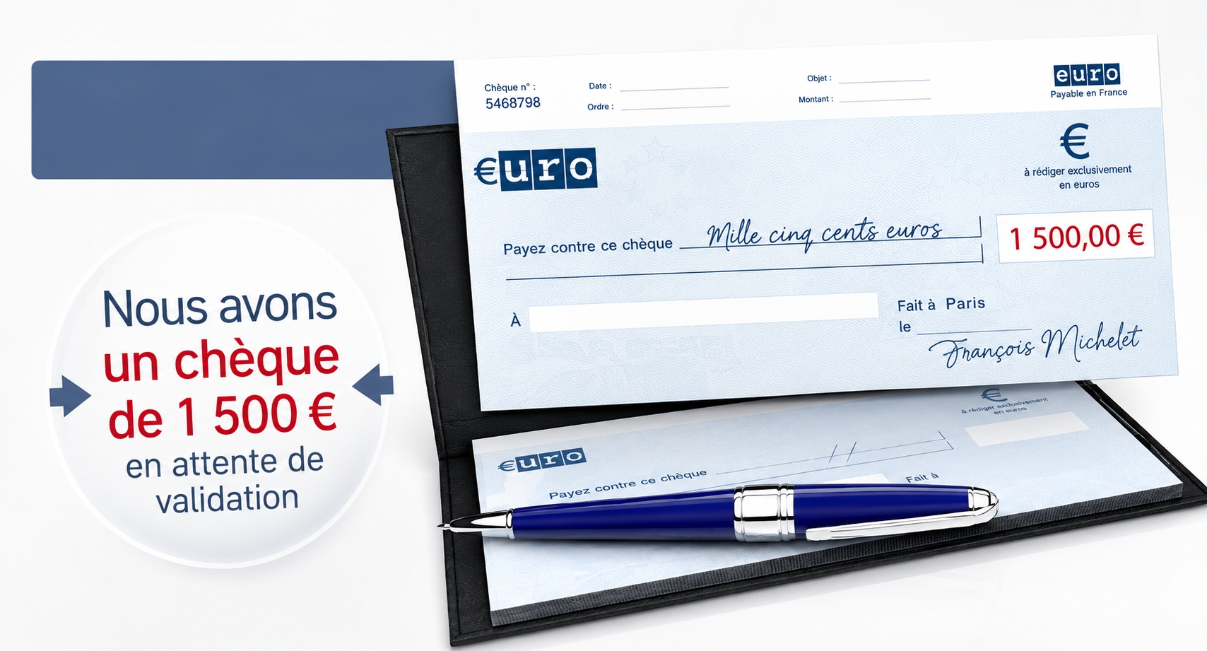 CHEQUE 1500€