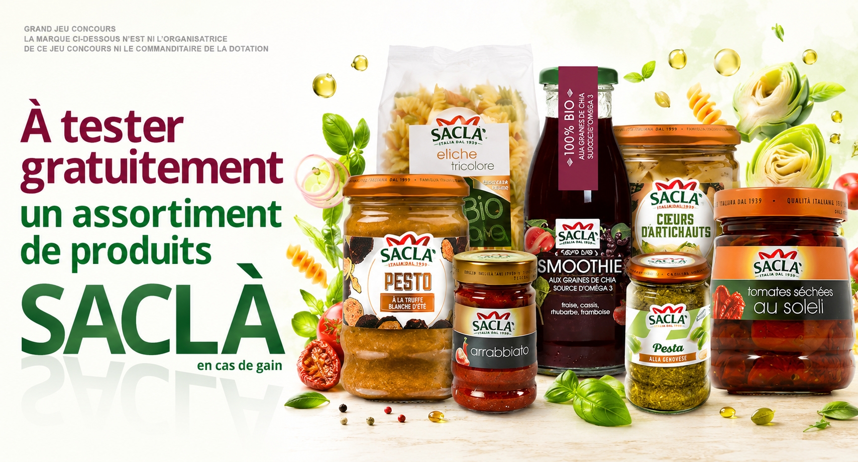 Assortiment de produits Saclà
