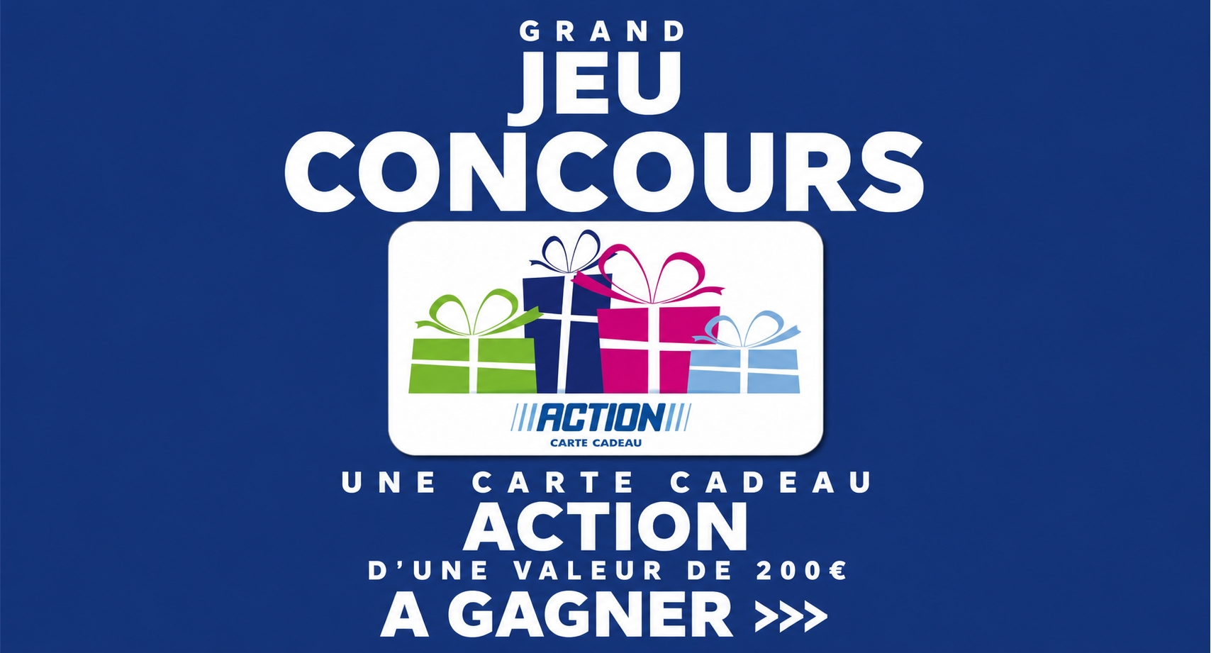 Carte cadeau Action d'une valeur de 200€
