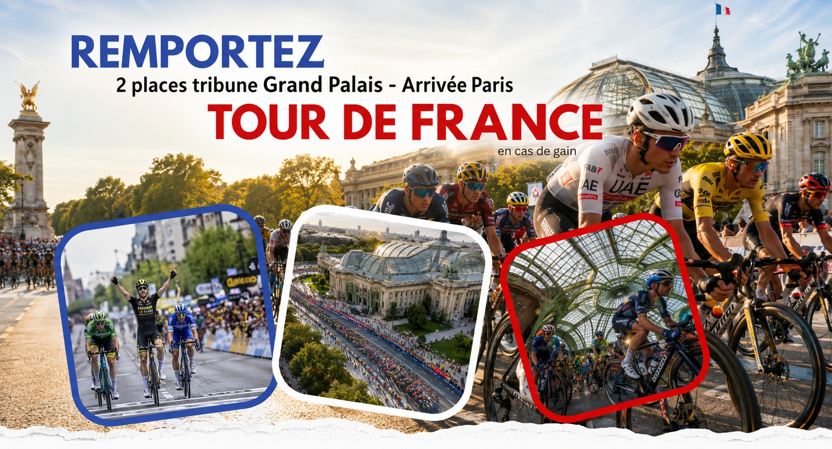 2 places tribune Grand Palais Tour de France