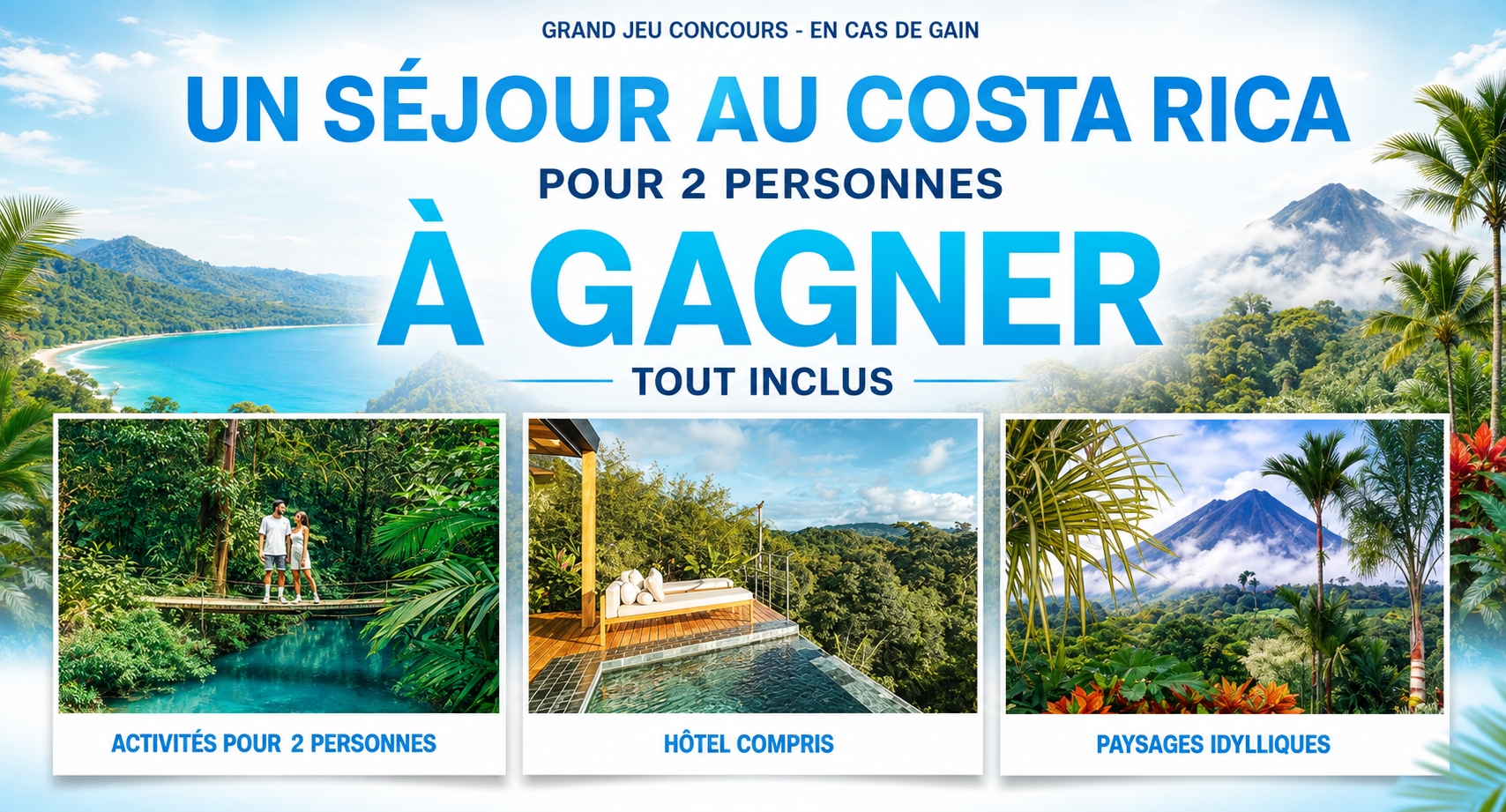 un séjour au Costa Rica pour 2 personnes