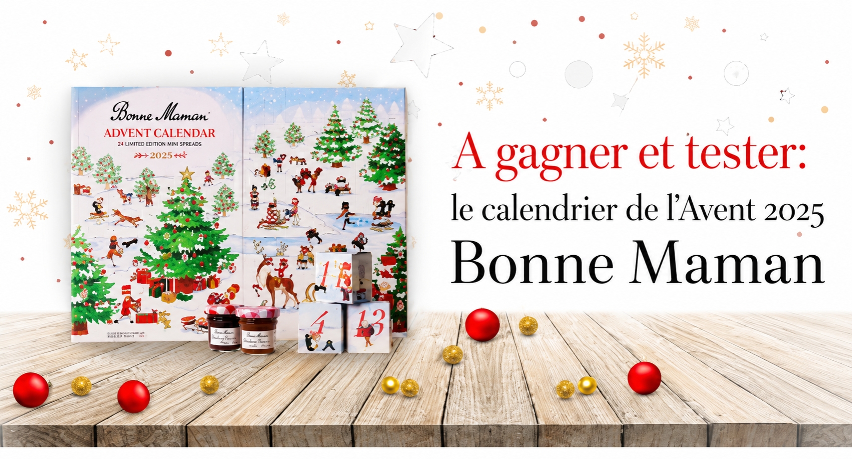 Un calendrier de l'avent Bonne Maman 2025
