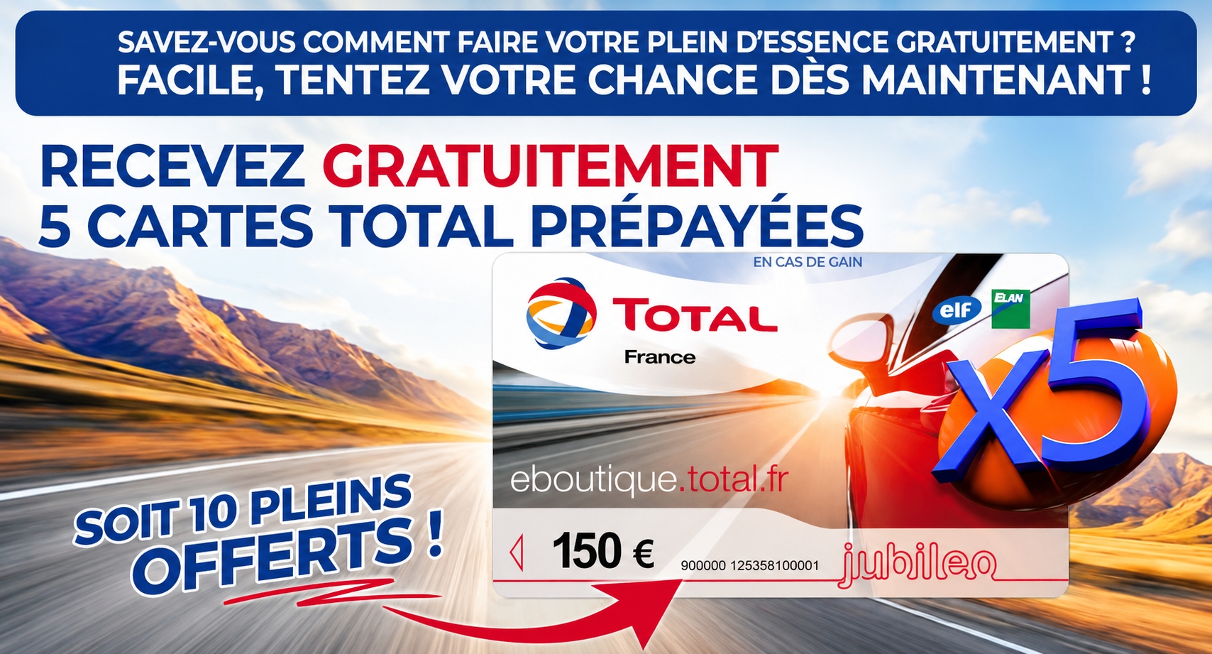 5 cartes à essence