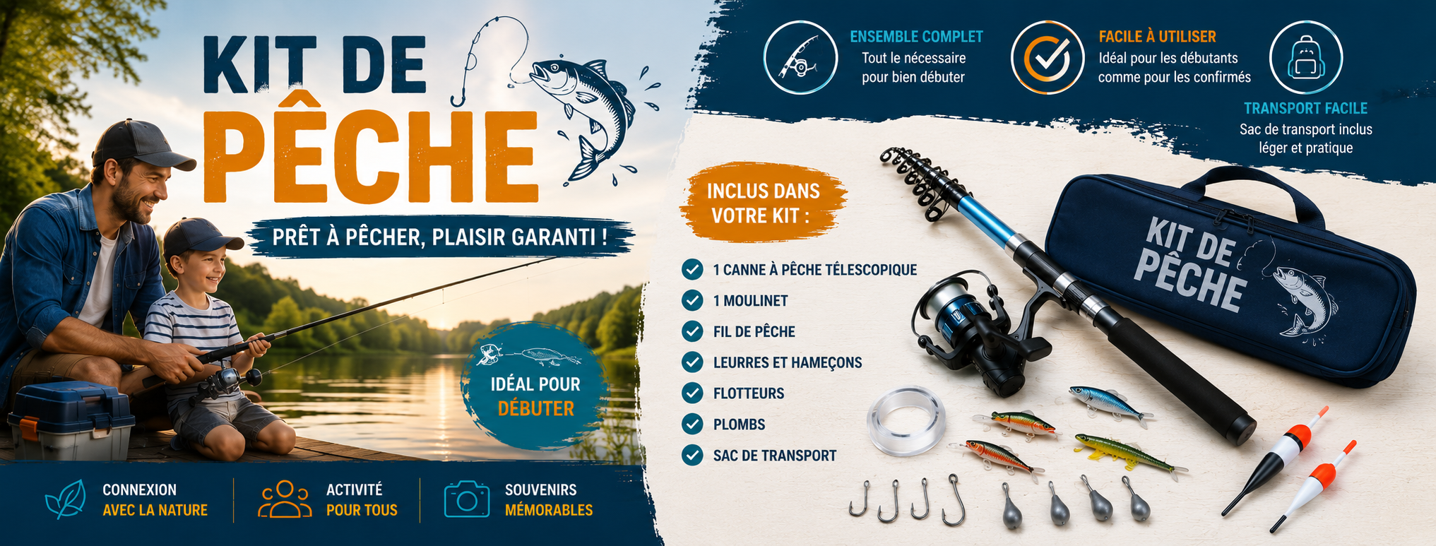 Un kit de pêche Caperlan