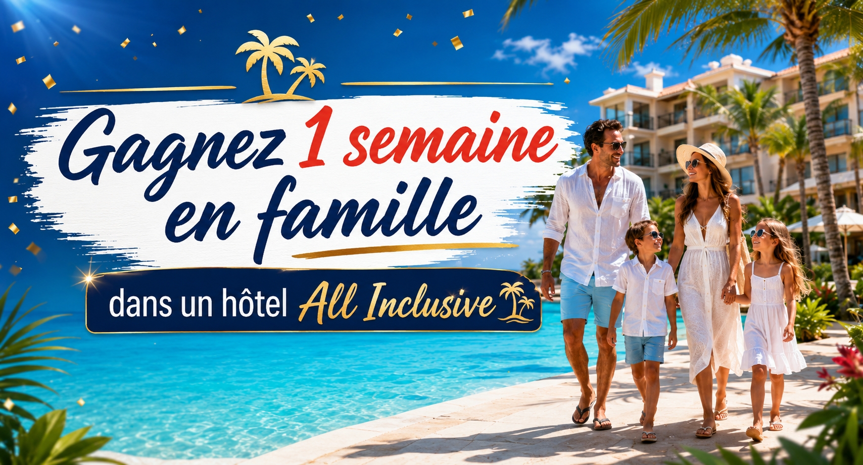 Une semaine en famille dans un hôtel All Inclusive