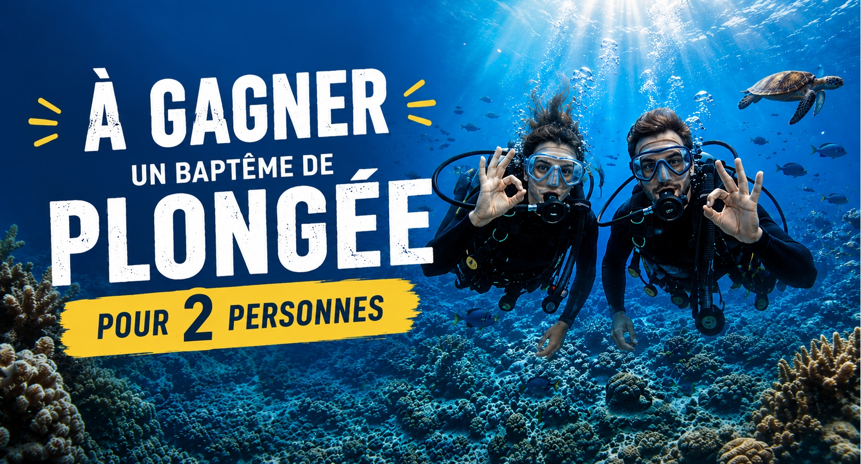 Un baptême de plongée pour 2 personnes