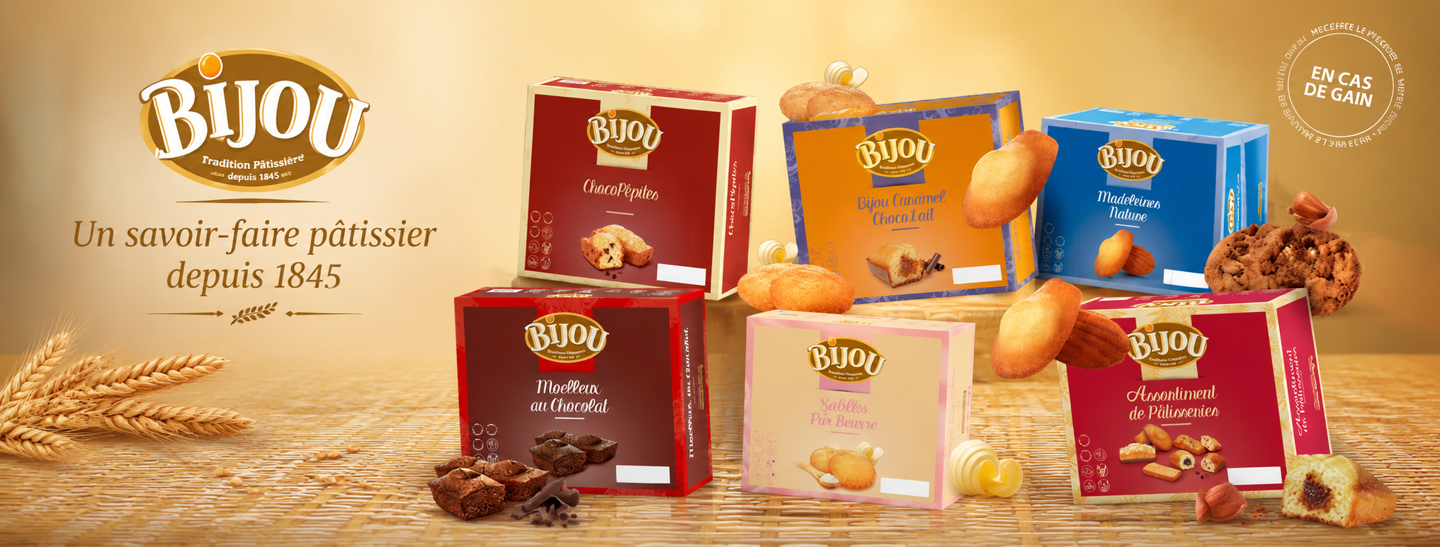 Assortiment de pâtisseries Bijou