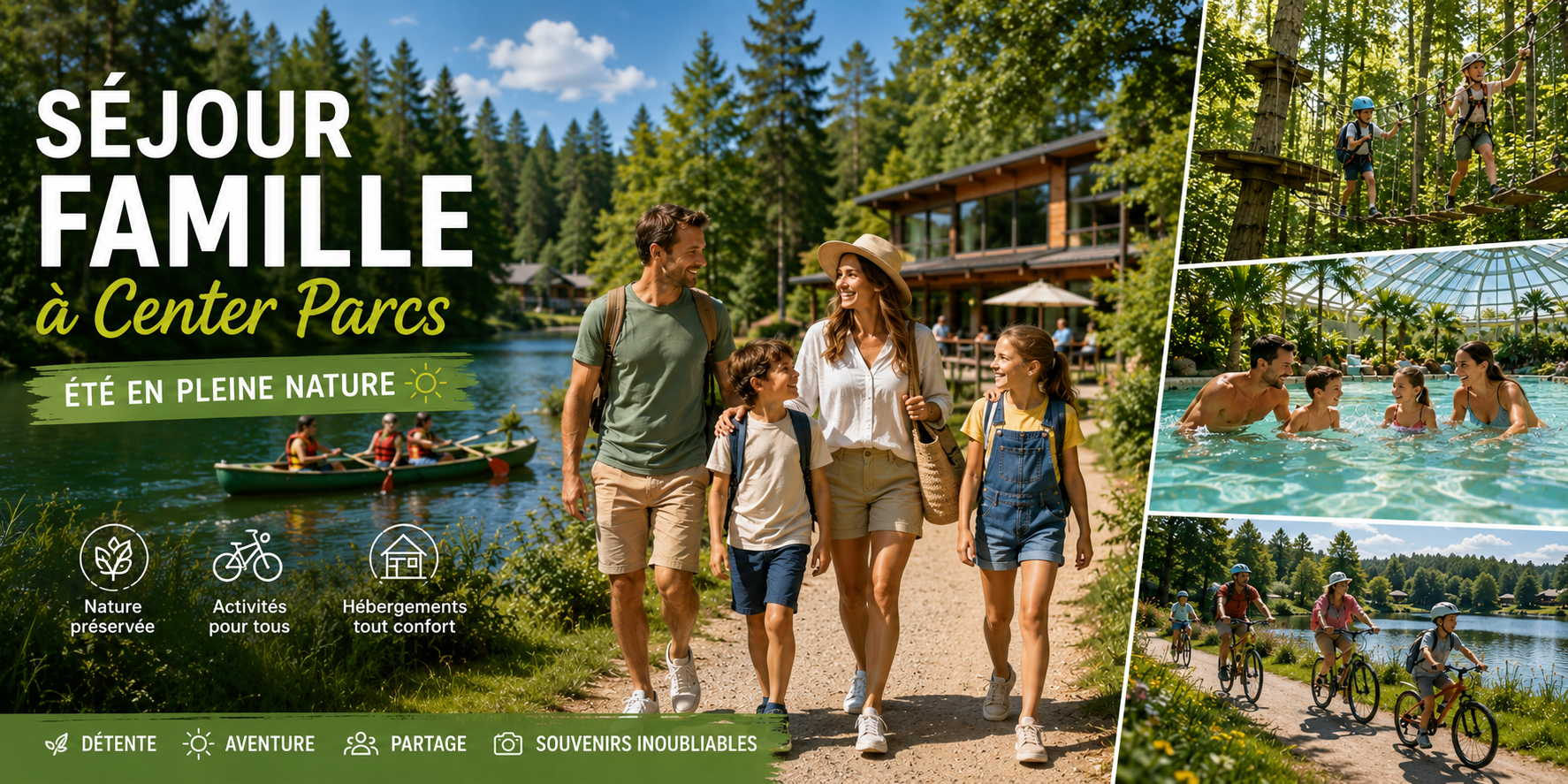 Un séjour à center parcs pour 4 personnes