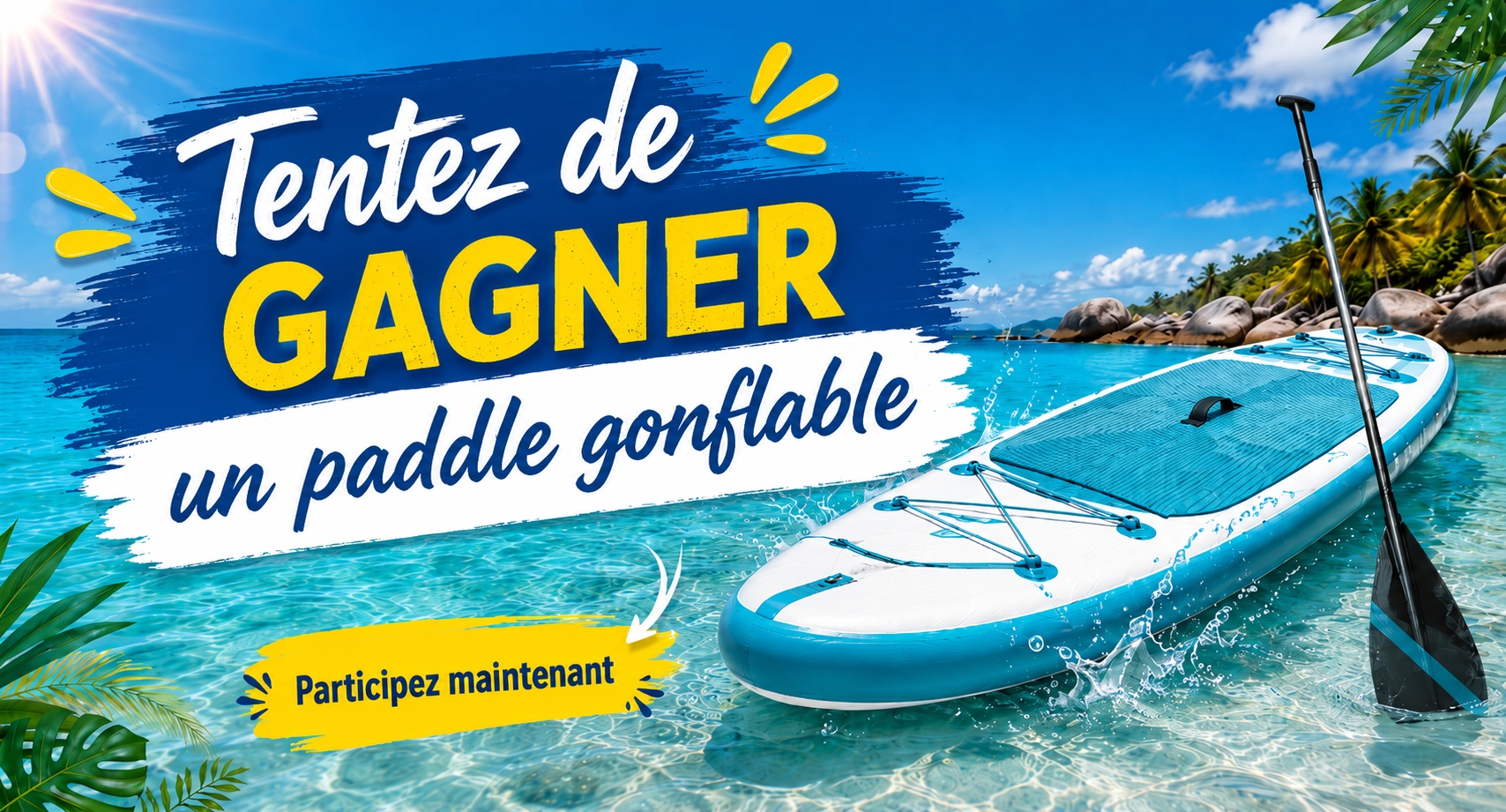 Un paddle gonflable