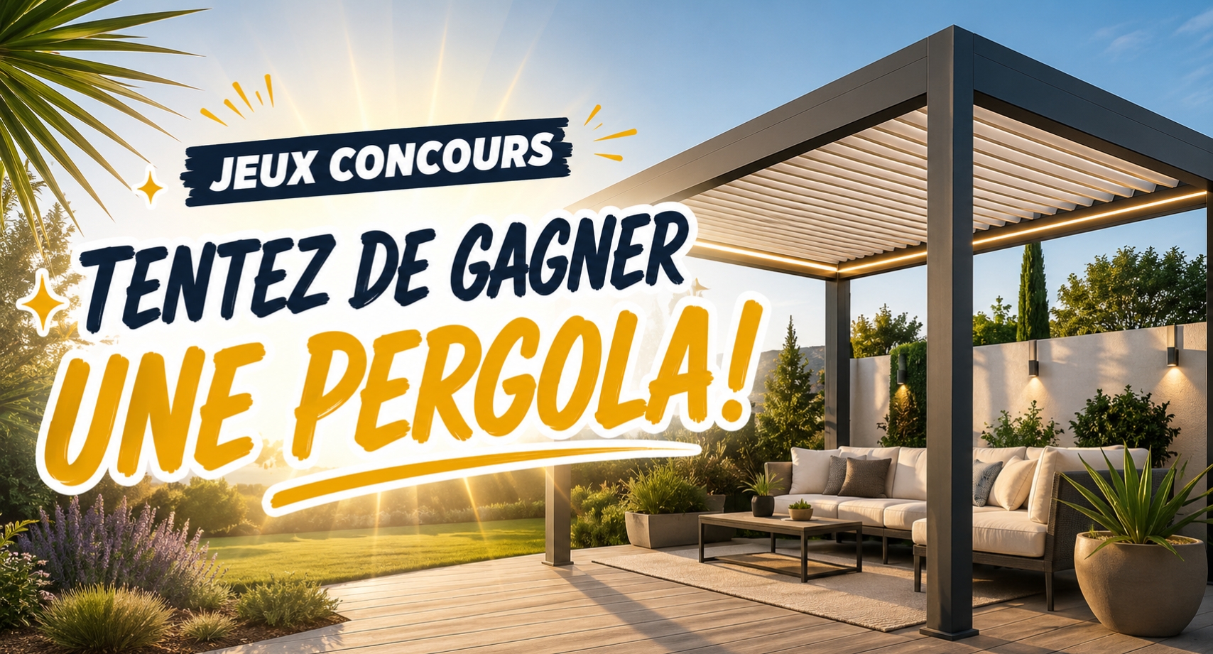 Une pergola bioclimatique