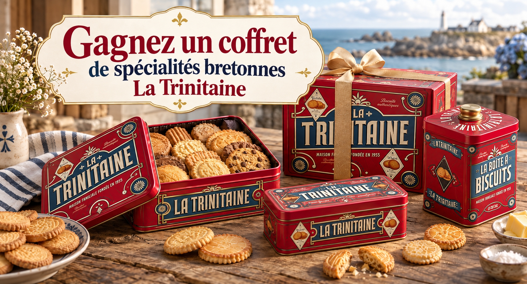 Un coffret de spécialités bretonnes La Trinitaine