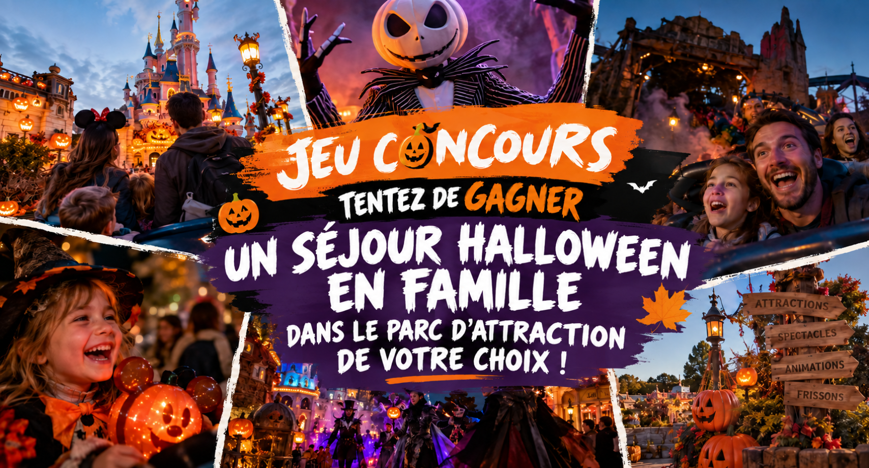 Un séjour halloween en famille dans un parc d'attraction